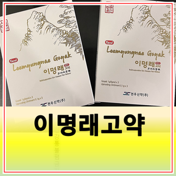 이명래고약 밴드 엉덩이종기 치료 효능 사용법