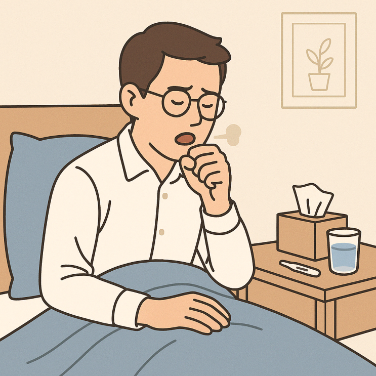  감기 후 계속되는 기침, 천식일 수 있습니다.