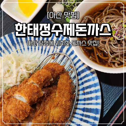  아산 탕정 맛집 한태정수제돈까스 점심 식사 추천