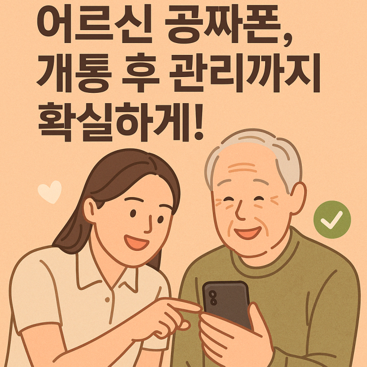 어르신 핸드폰 기기만 드리는 시대는 끝났습니다.