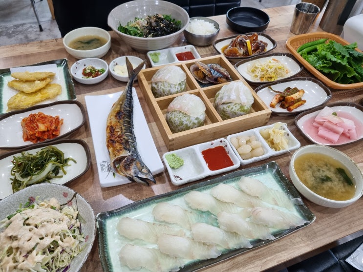  함덕해수욕장 횟집 뜰채 회덮밥 초밥정식 리얼만족 후기