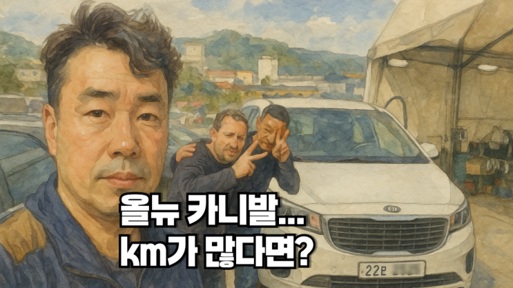  km 많은 올뉴 카니발, 폐차보다 중고차 수출!