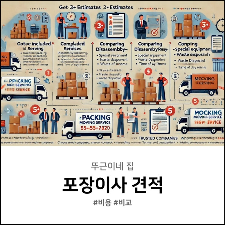  포장 이사비용 견적 받기 어떻게 비교할까?