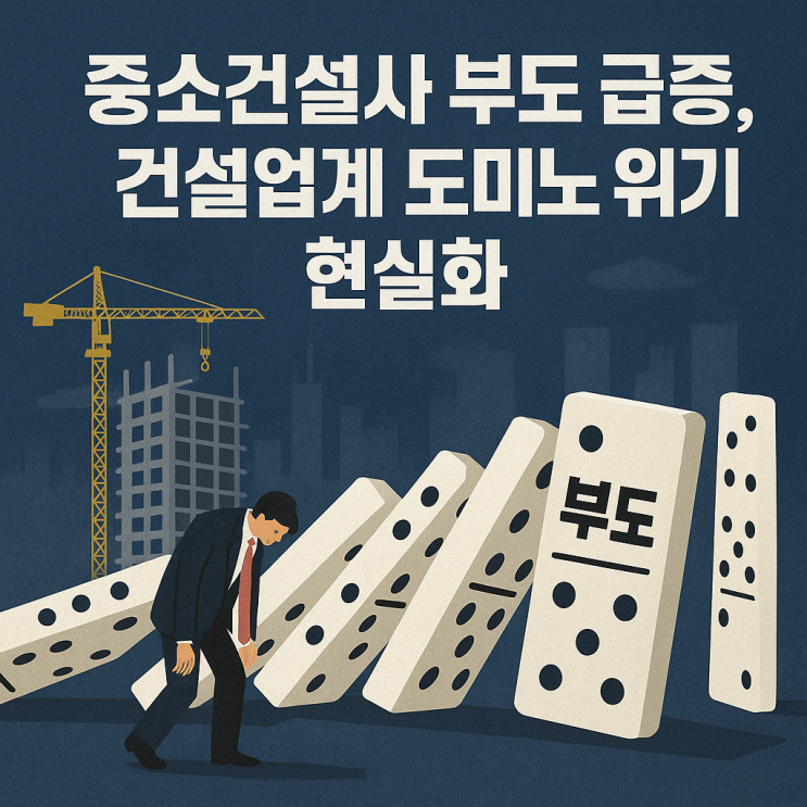  중소건설사 부도 급증, 건설업계 도미노 위기 현실화