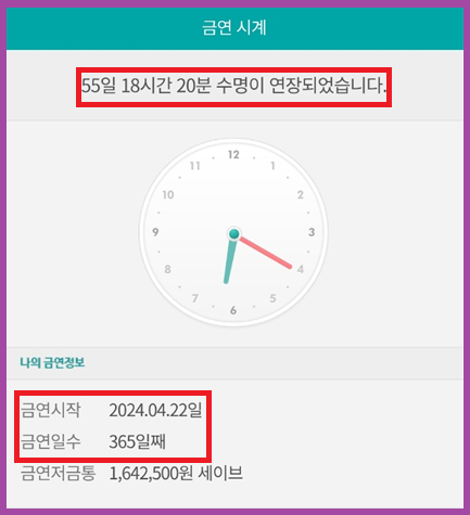  금연 및 금골프 365일(1년 차), 금주 338일[흡연과 심근경색, 경제적 이익]