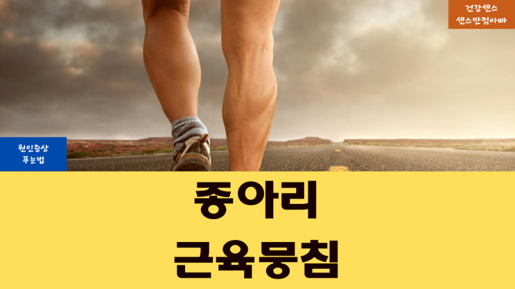  종아리 근육 뭉침 원인 증상 및 푸는법