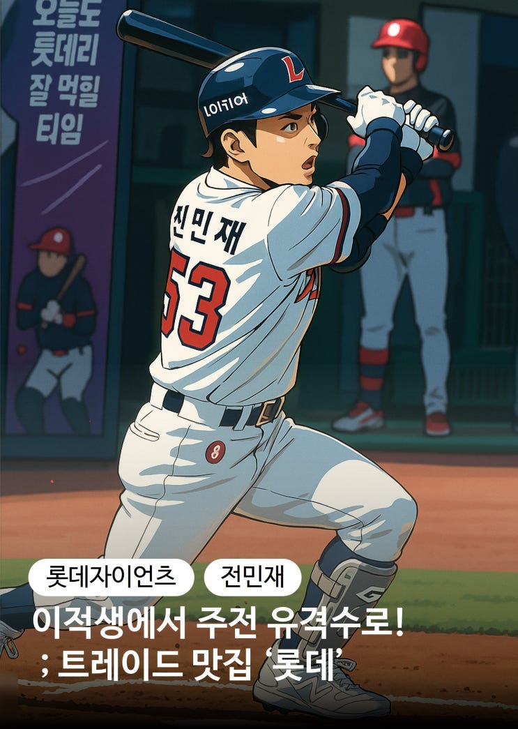 [KBO 프로야구] 이적생에서 주전 <b>유격수</b>로 '<b>롯데 전민재</b>'