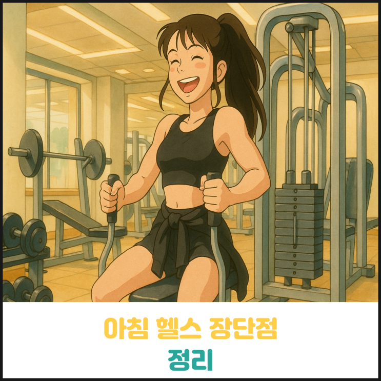 아침 헬스 장단점 정리 아침 헬스 장단점 정리