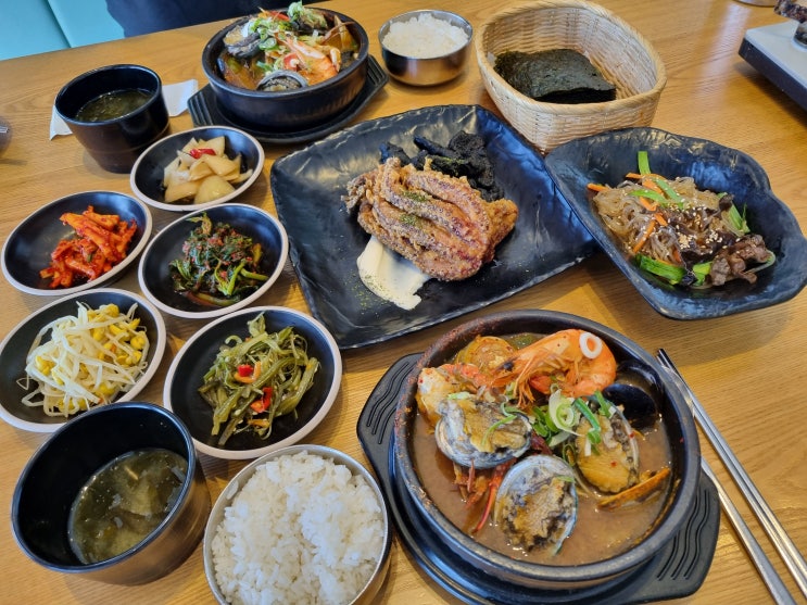  제주맛집 제주오성 해물뚝배기가 끝내주는 놀이방식당