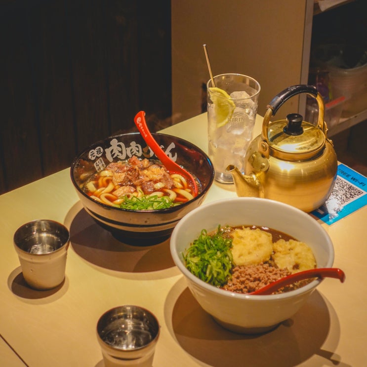  후쿠오카 우동 추천 캐널시티 쇼핑몰 근처 맛집 니쿠니쿠우동