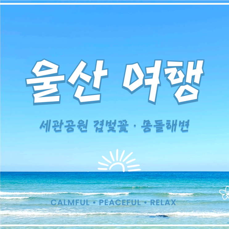  [울산 당일치기 여행]르엘호텔 결혼식 & 뷔페, 세관공원 겹벚꽃과 몽동해변 힐링