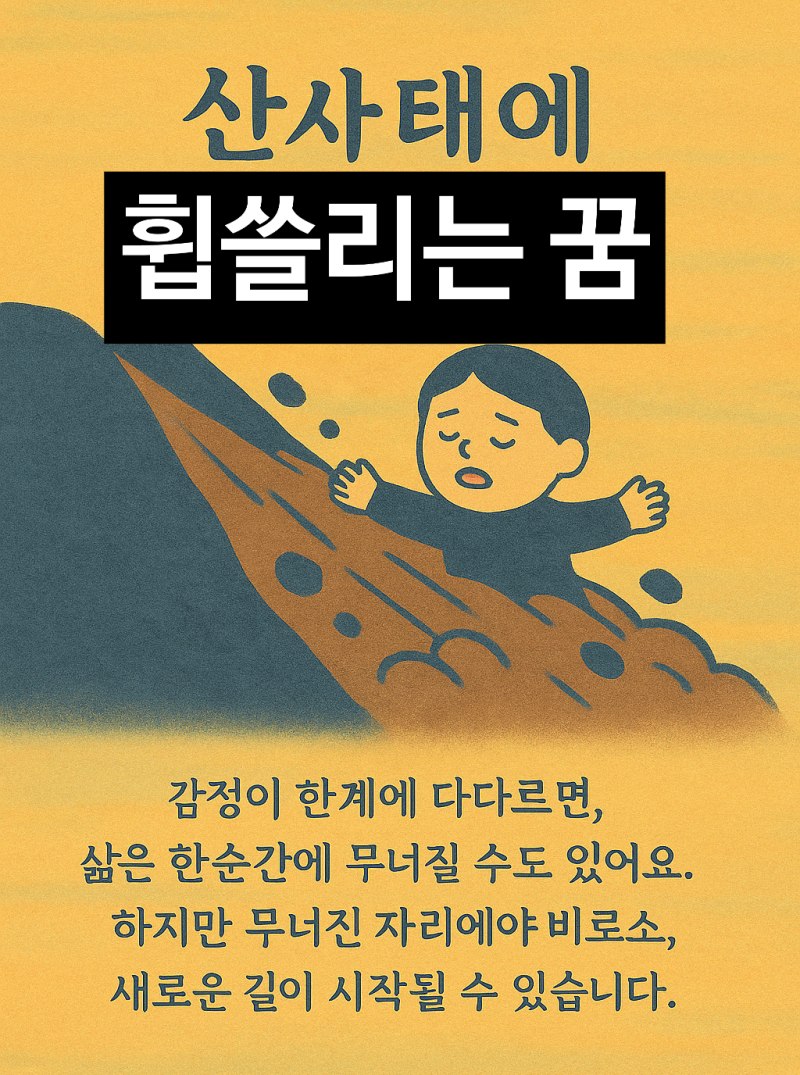 ⛰️ 산사태에 휩쓸리는 꿈