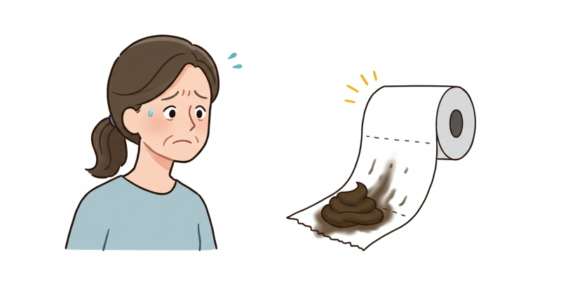 검정색변, 검은색변 나오는 이유