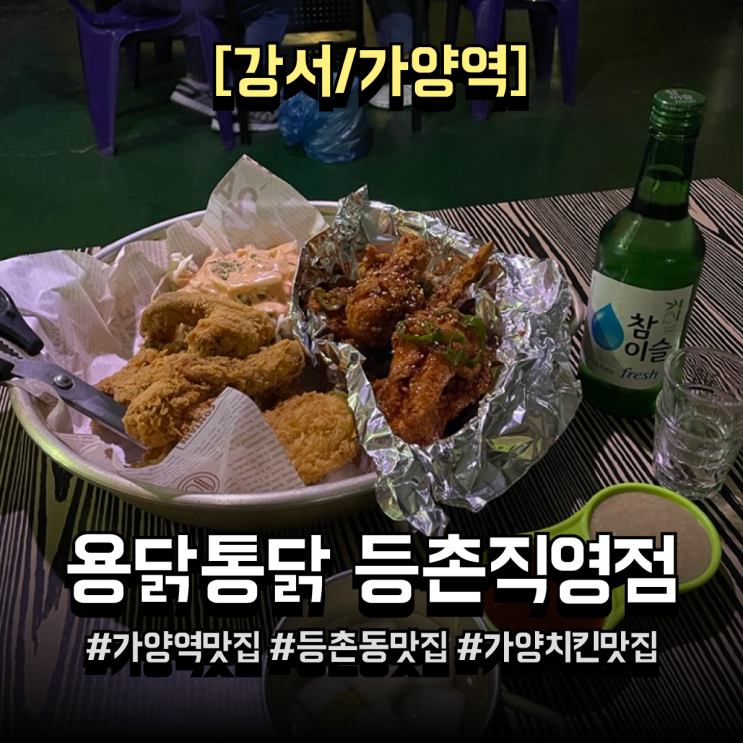  [가양역맛집] 용달통닭 등촌직영점 부위별 치킨 + 치쏘 조합 미쳤다