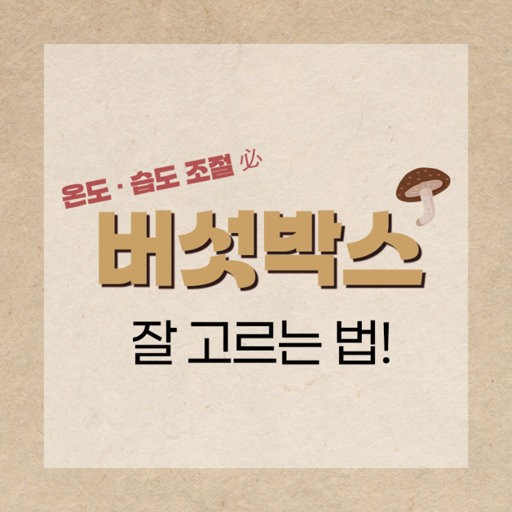  버섯 포장 박스는 스티로폼박스가 제격!