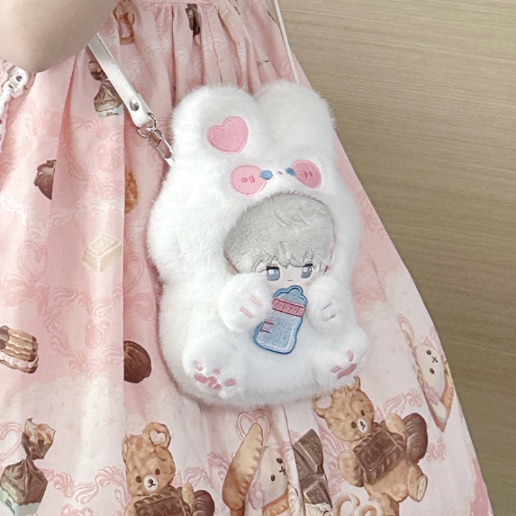  10cm 우유병 토끼 인형옷 아이돌인형옷
