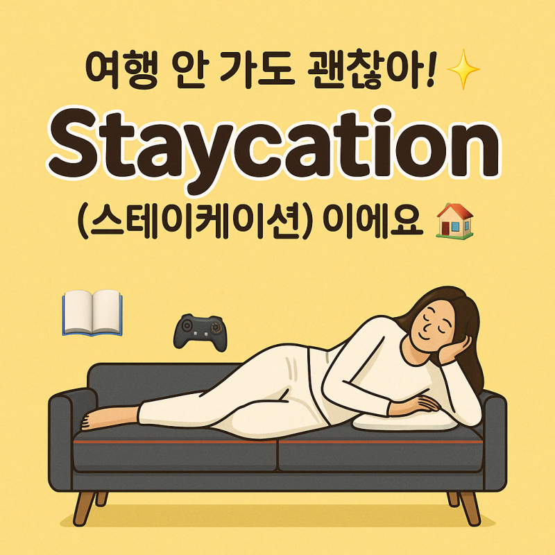 신조어 Staycation 뜻? 요즘 대세는 스테이케이션