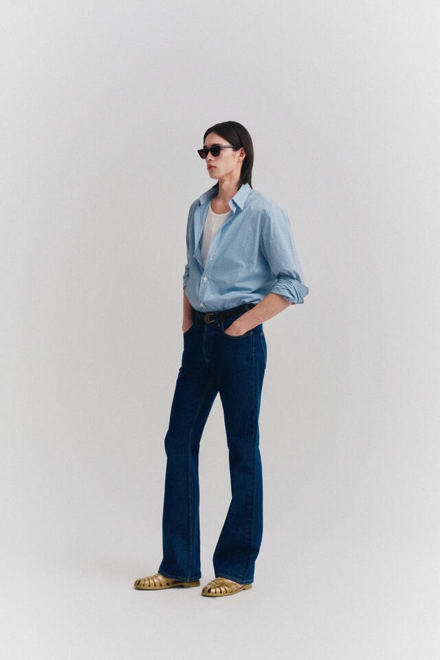  Circusfalse Medium Blue Denim Flare Jeans 서커스폴스 미디엄 블루 데님 플레어 진