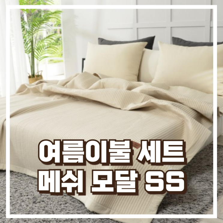  여름이불 세트 메쉬 모달 이불 베개 세트 SS 리뷰, 혜택가