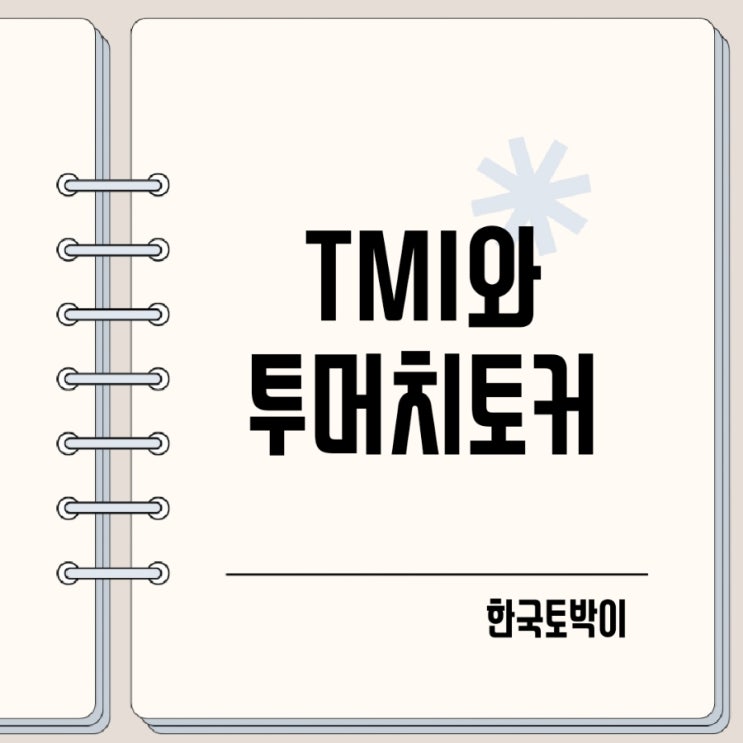  TMI 뜻 투머치토커 영어로?