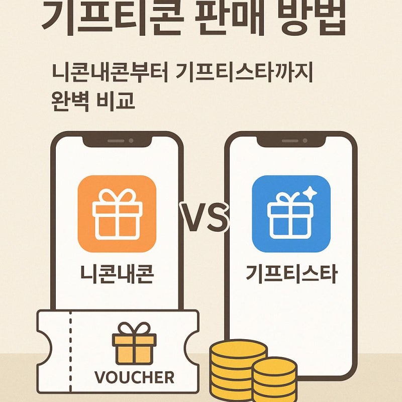 기프티콘 판매 방법｜니콘내콘부터 기프티스타까지 완벽 비교