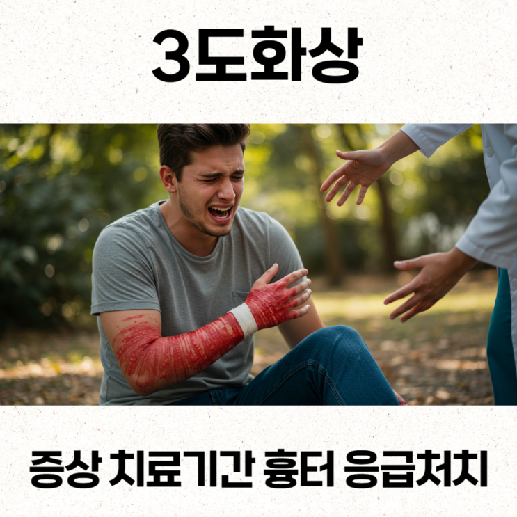  3도화상 증상 치료기간 흉터 응급처치