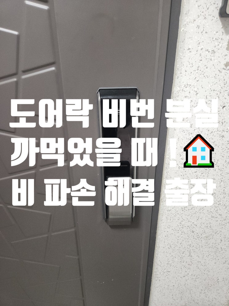  삼성 도어락 비밀번호 분실 까먹었을때 NFC 등록 실패 해결법 김포 풍무동 열쇠집