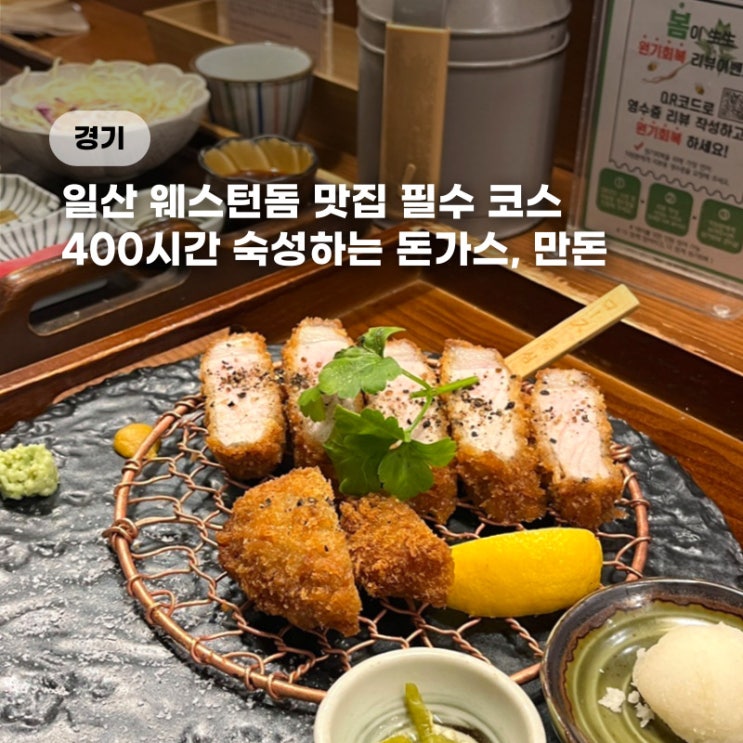  일산 만돈 웨돔 돈가스 찐맛집 고양국제꽃박람회 주차 지원 (메뉴2종후기)