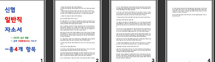  신협 자소서 24년 서류합격-  미션 비전 인재상, 합격 자소서 공개