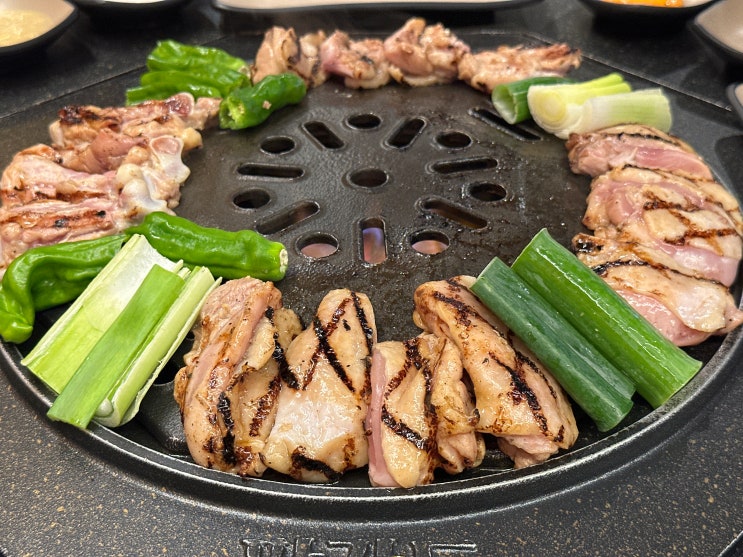  오늘 저녁 아산 온천동 숯불닭갈비 찐맛집 팔각도 아산용화점