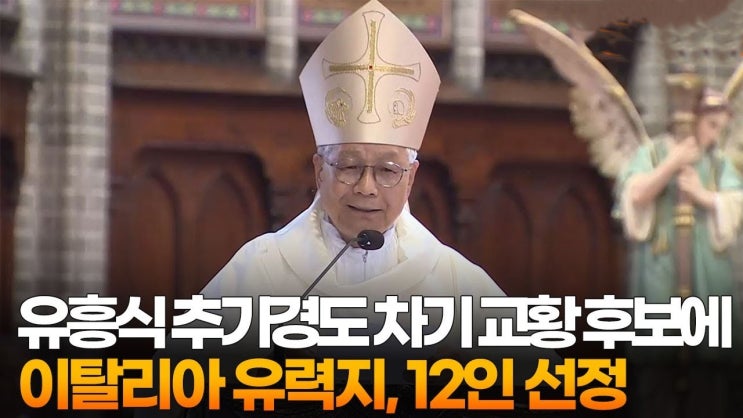 <b>유흥식 추기경</b>, <b>차기 교황</b> 후보 12인에 선정