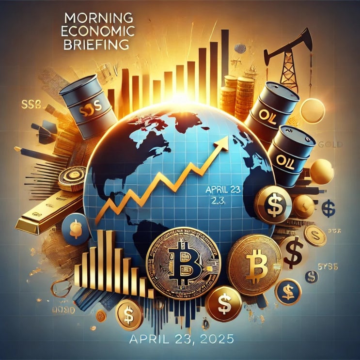   2025년 4월 23일 수요일 모닝 경제 시황 브리핑