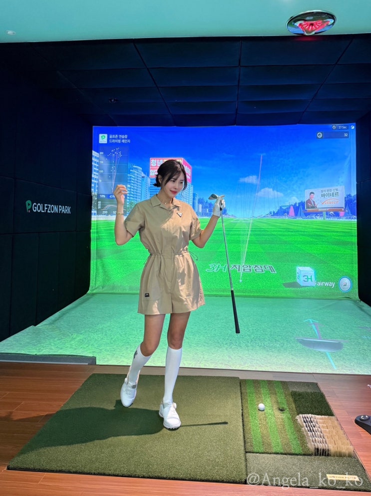  트렌디한 골프웨어브랜드 챌린저 여자 골프옷 점프수트 매력적이야!