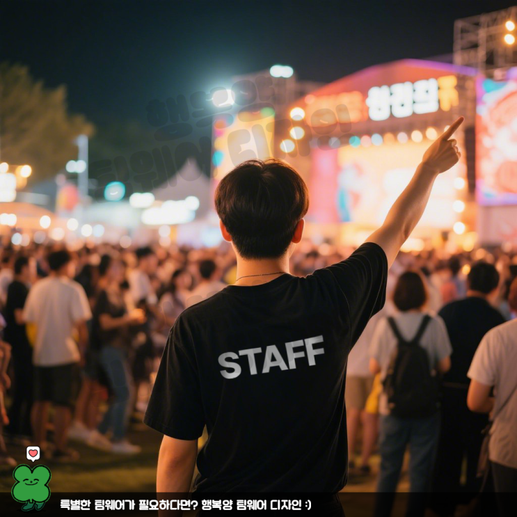  단체티셔츠 제작 잘하는 곳 추천 , 대형 행사 STAFF 단체주문 티셔츠 제작은 이렇게!
