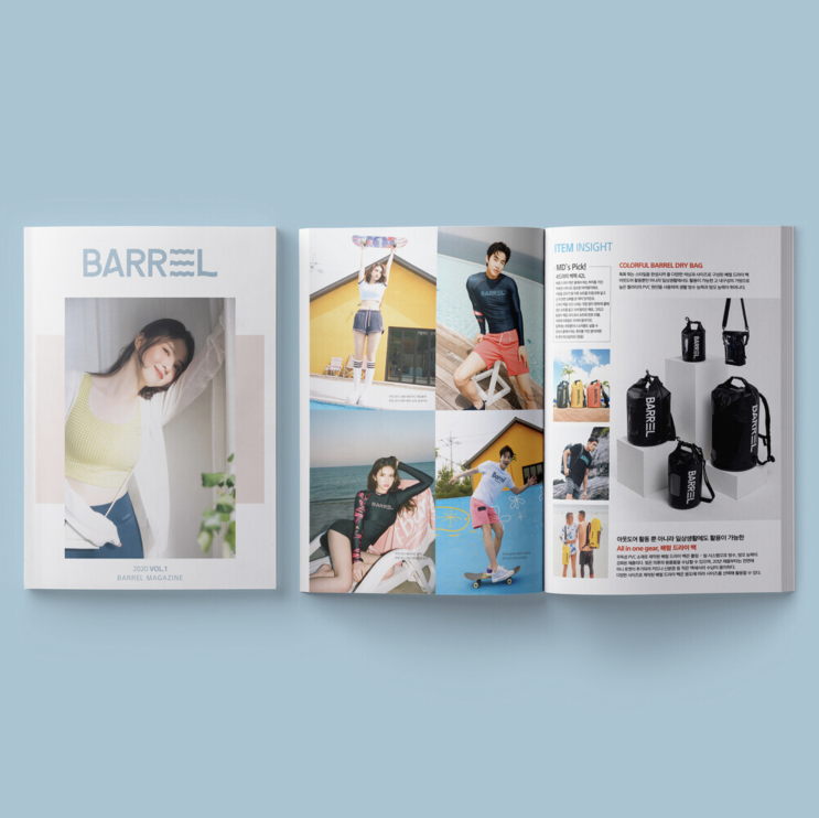  [BARREL] 액티브 라이프를 담은 브랜드 매거진 BARREL MAGAZINE VOL.1 디자인