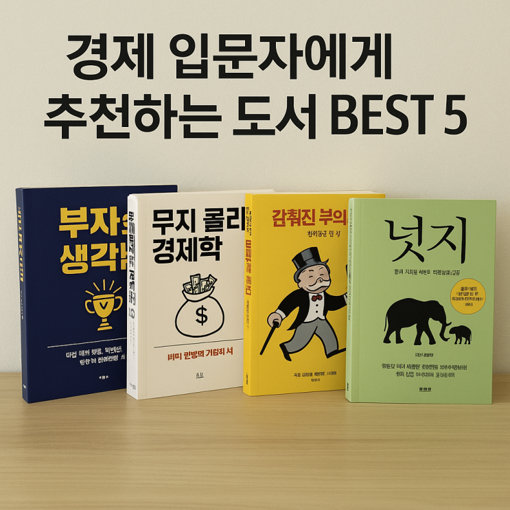  <자기계발>  경제 공부 입문자를 위한 추천 도서 TOP 5