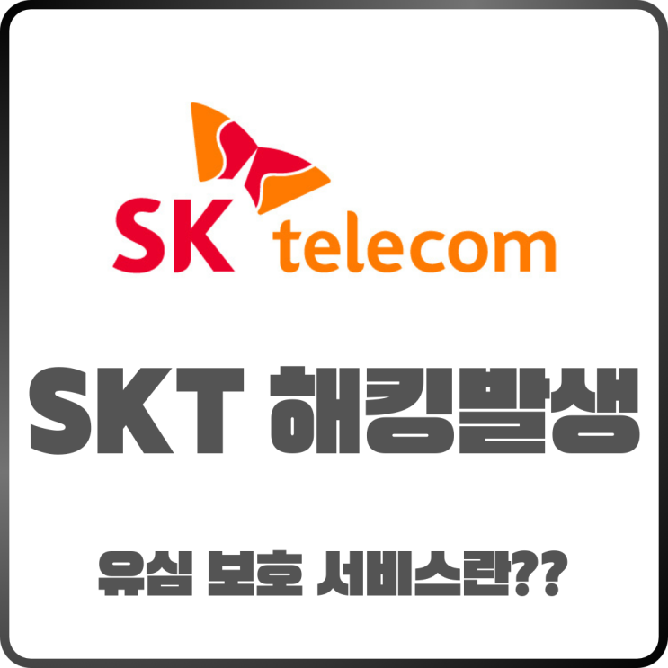  SKT해킹 발생! 유심 보호서비스로 개인정보 유출 막는 법