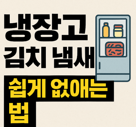  냉장고 김치냄새 없애는 간단한 팁