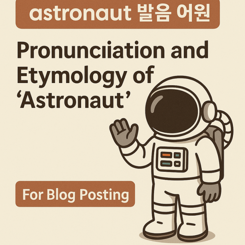 astronaut 뜻, 발음, 어원까지 한눈에 정리!