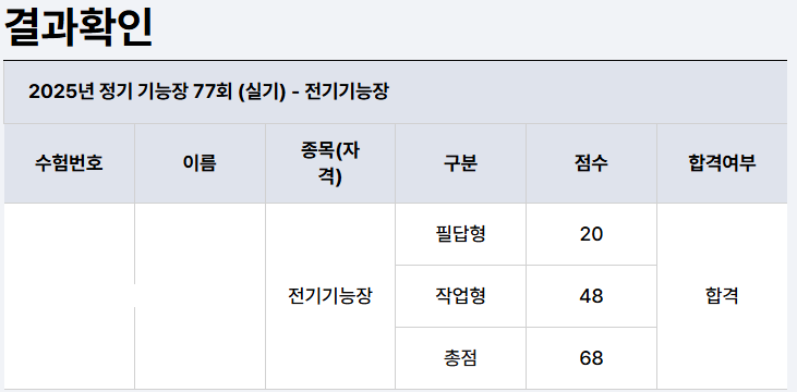 전기기능장 자격증 취득기