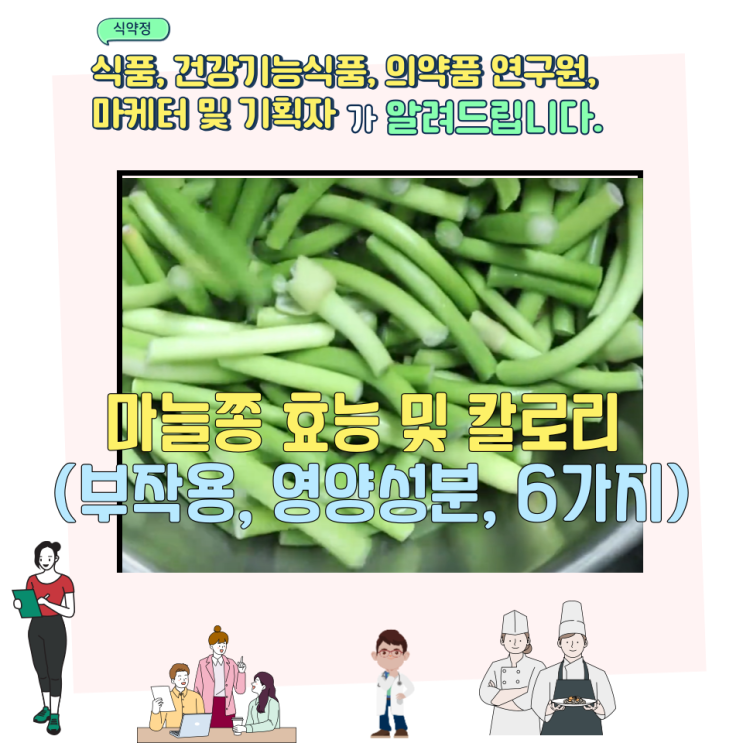  마늘쫑 효능 및 칼로리 (부작용, 영양성분, 6가지)