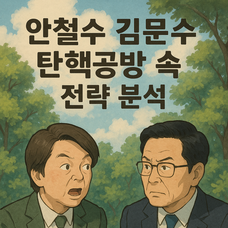 <b>안철수</b> <b>김문수</b> 탄핵공방 속 전략 분석