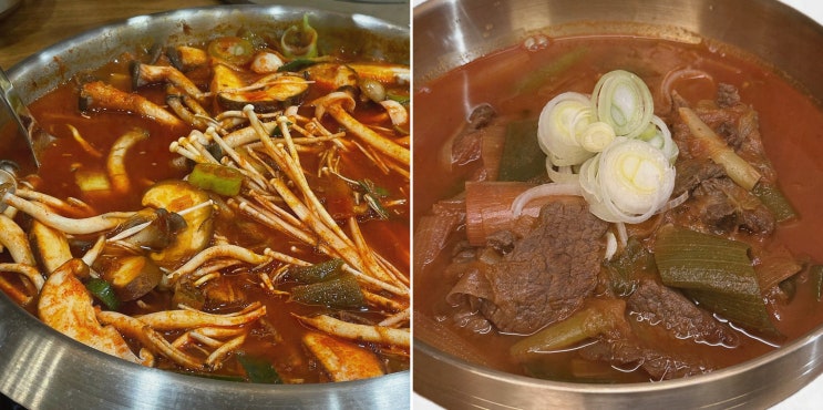 신선한 해장국과 유아 의자가 있는 삼각지맛집, 삼각지국밥