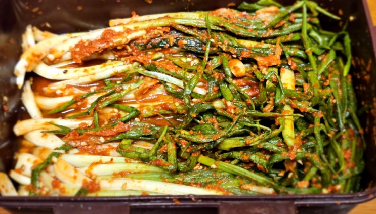  파김치 온라인 주문, 삼대본가김치 맛있게 매운 파김치 추천