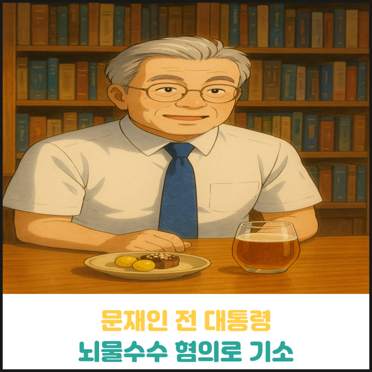 문재인 전 대통령 뇌물수수 혐의로 기소 문재인 전 대통령 뇌물수수 혐의로 기소