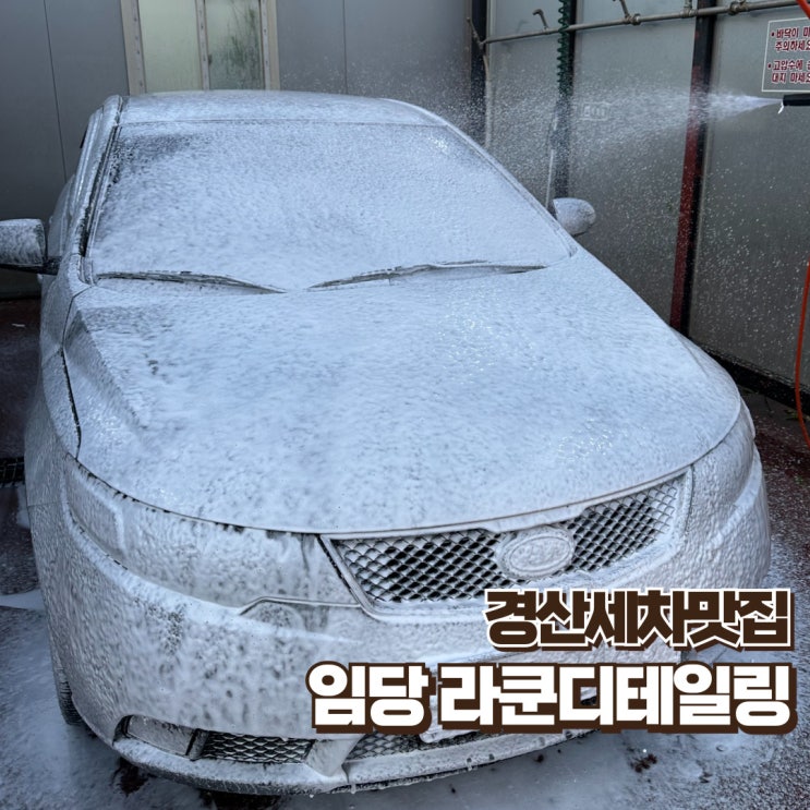  드라이브 전 필수코스 경산세차 라쿤디테일링