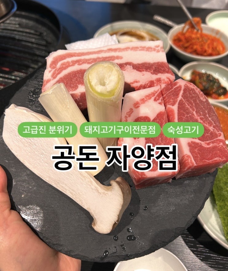  [자양동 고기집] 고급진 분위기 숙성돼지고기 전문점, 공돈 자양점