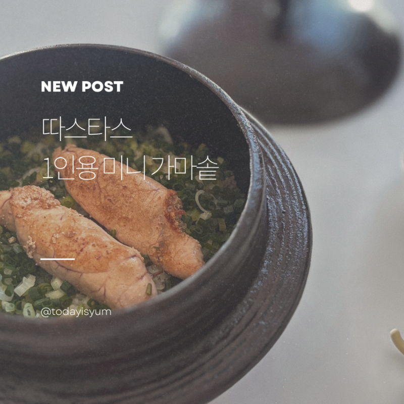 [따스타스] 1인용 미니 가마솥 후기 - 인덕션 돌솥밥 가능하다고요?