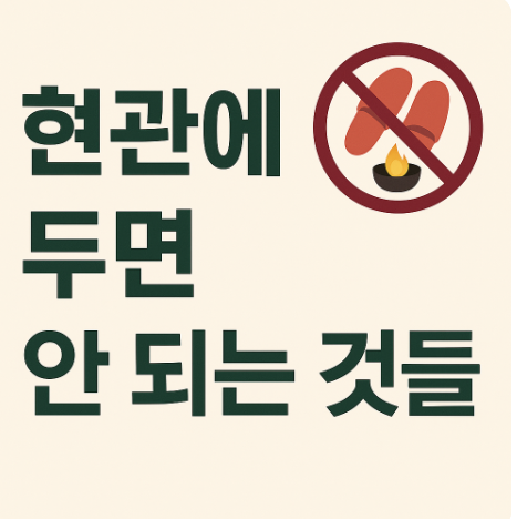  현관에 두면 안 되는 물건들｜풍수지리 관점에서 본 생활 배치 팁