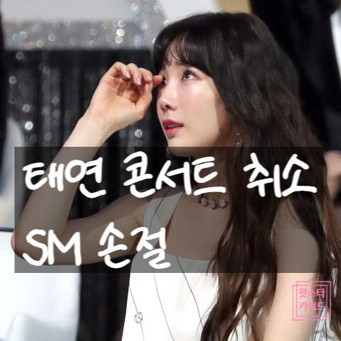 태연 일본 콘서트 취소 SM 소속사 결별 선언?! 눈물!